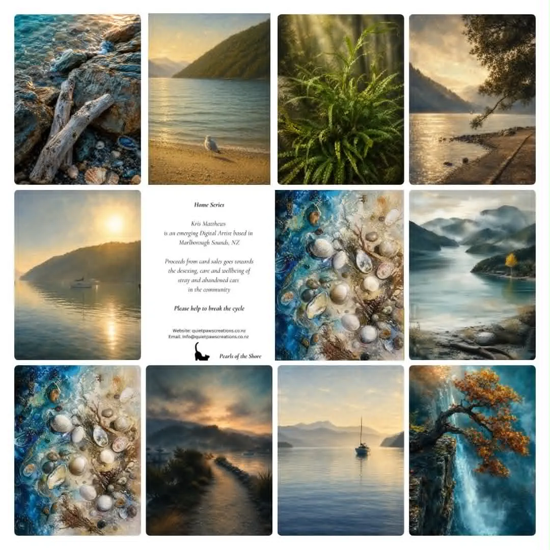 10 Pack "Our Home" Series Greeting Cards